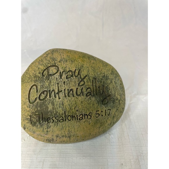 Other Store Other - Pray Continually Garden Rock Home Decor Scripture Christian Religious GUC